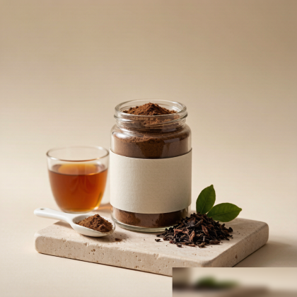 Instant roasted tea powder
